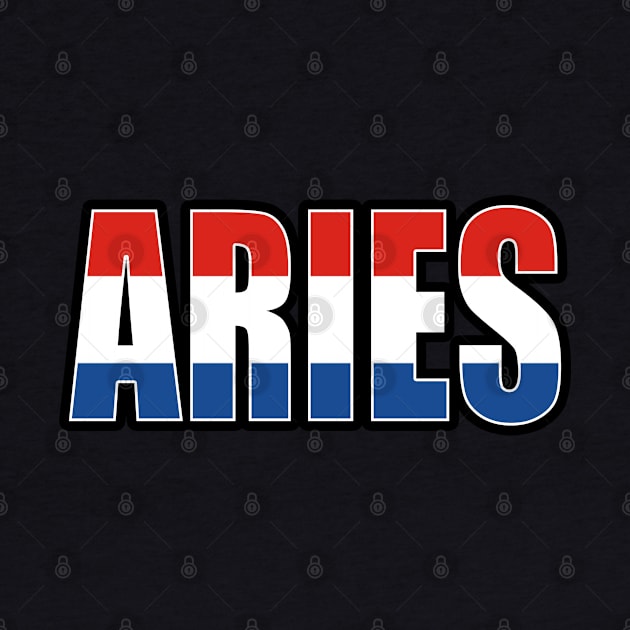 Aries Dutch Horoscope Heritage DNA Flag by Just Rep It!!